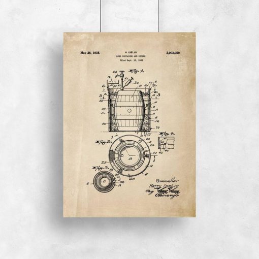 Plakat patent - beer container and cooler