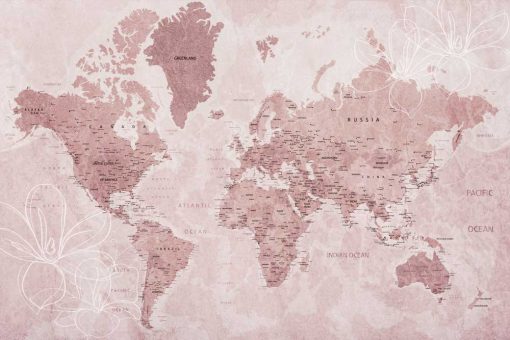 Fototapeta polityczna mapa świata