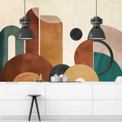 Tapeta z kolorową abstrakcją do kuchni