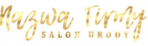 Salon urody - ozdobny logotyp 3d