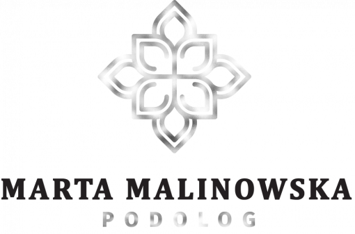 Trójwymiarowe logo z geometrycznym kwiatem dla podologa