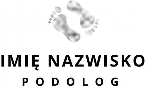 Trójwymiarowe logo ze stopami dla podologa