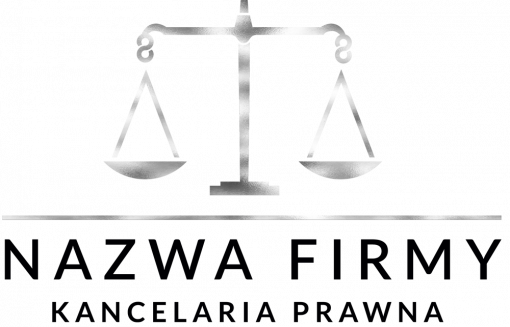 Trójwymiarowy logotyp z wagą dla kancelarii prawnej