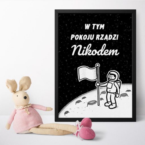 Indywidualny plakat z kosmonautą dla Twojego dziecka