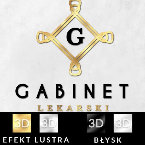Gabinet lekarski - logotyp 3d