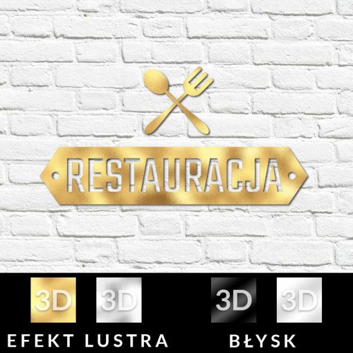 Logo 3d do restauracji
