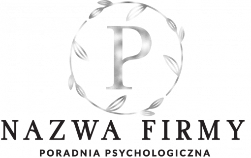 Psycholog - przestrzenny logotyp z literką