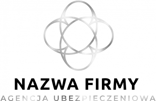 Trójwymiarowy logotyp dla biura podróży z geometryczną koniczyną