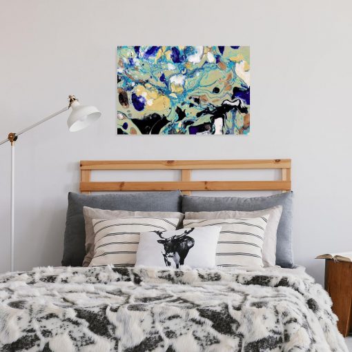 Obraz z abstrakcją do dekoracji sypialni