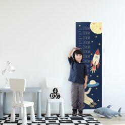 Miarka wzrostu do pokoju dziecka z rakietą