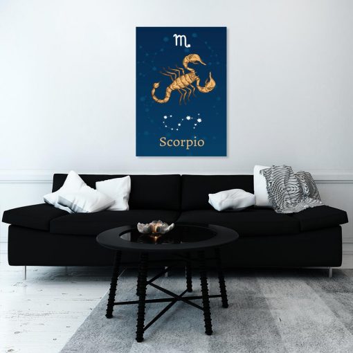Obraz ze skorpionem - znak zodiaku