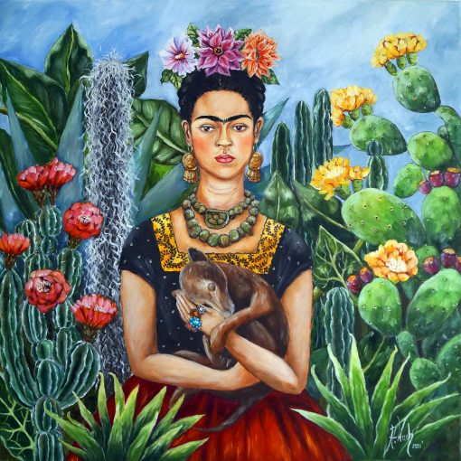 Reprodukcja obrazu Anny Wach - Frida i pies