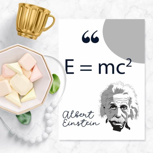 Plakat prawo fizyki wg Einsteina