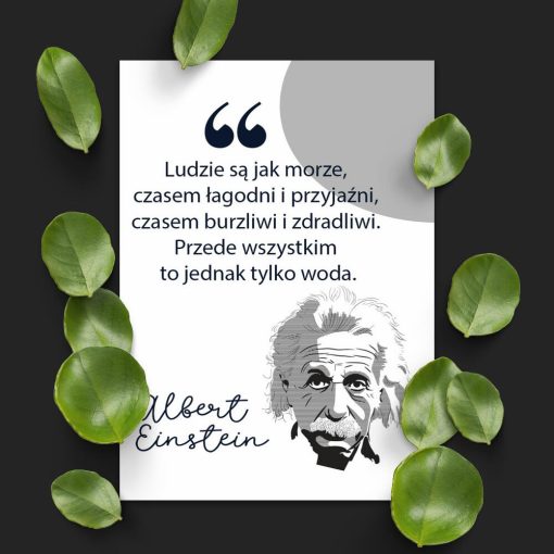 Plakat z aforyzmem Einsteina