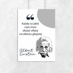 Plakat z Einsteinem