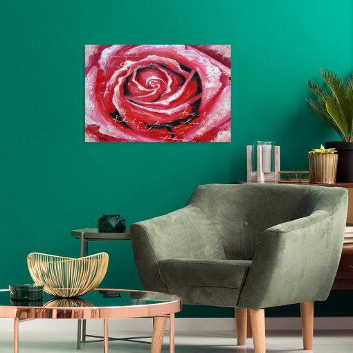 Obraz z różą
