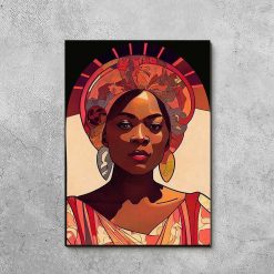 Obraz z motywem kobiety z Afryki