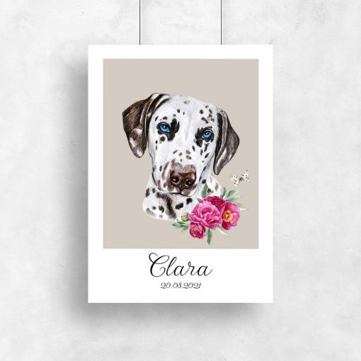 Plakat z psem - Clara