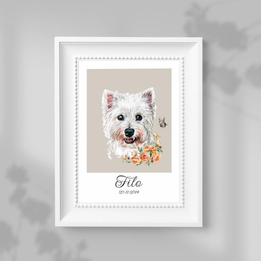 Plakat z west highland white terrier