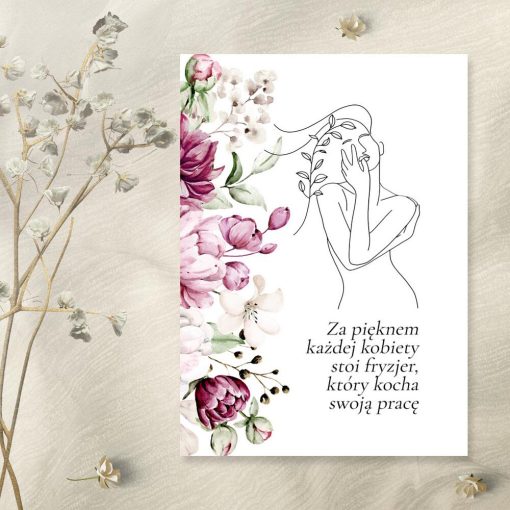 Plakat do studia fryzur