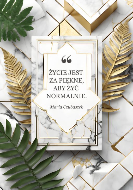Plakat ze słowami - Maria Czubaszek